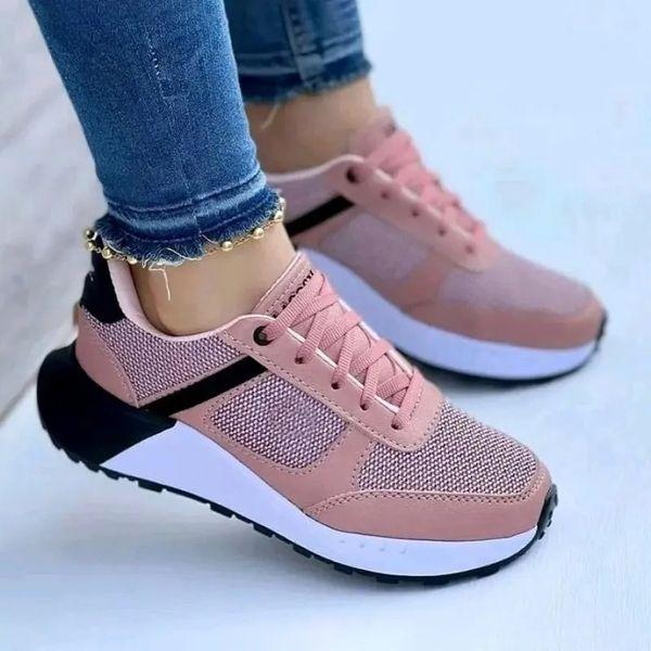Women's Fashion Mixed Colors Lace-Up Casual Vulcanized Shoes(Buy 2 Free Shipping✔️)