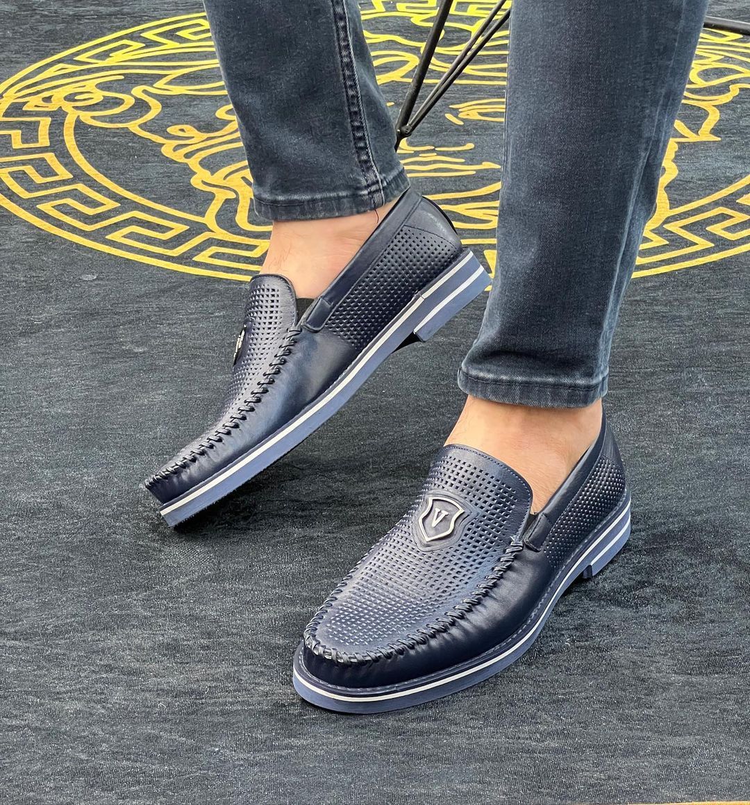 Men's Handmade Breathable Comfortable Loafers & Slip-Ons