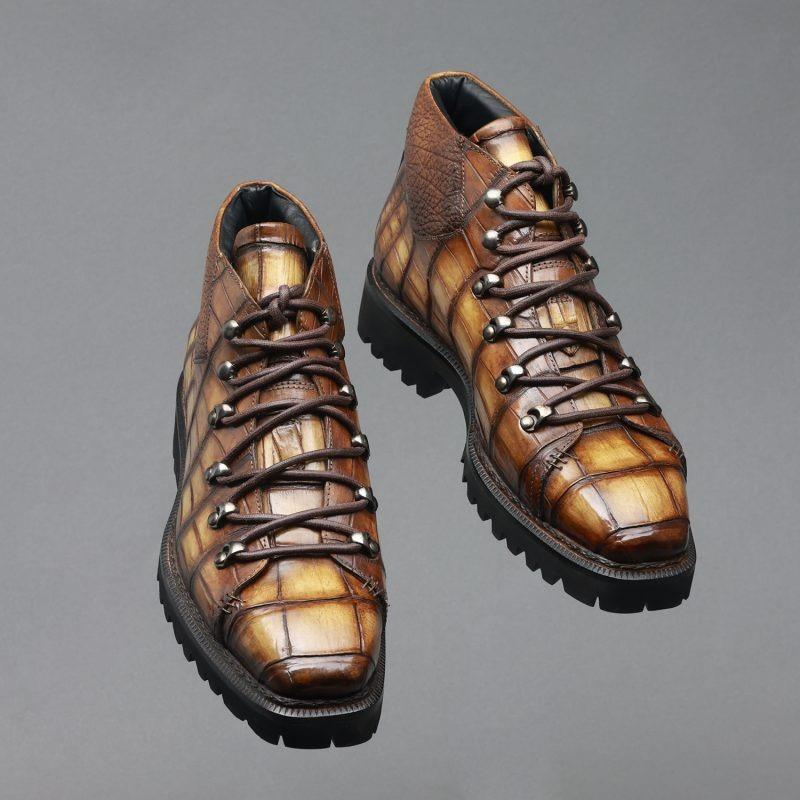 Crocodile Leather Titan Boots