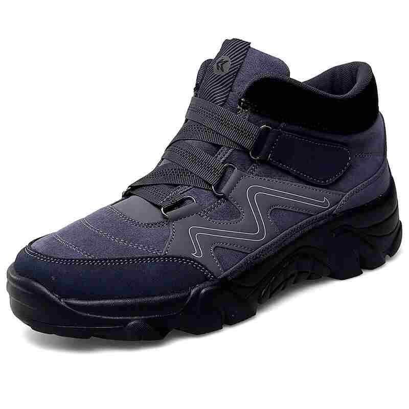 Men's Slip On Walking Sneakers Comfortable Hiking Fashion High Top Boots
