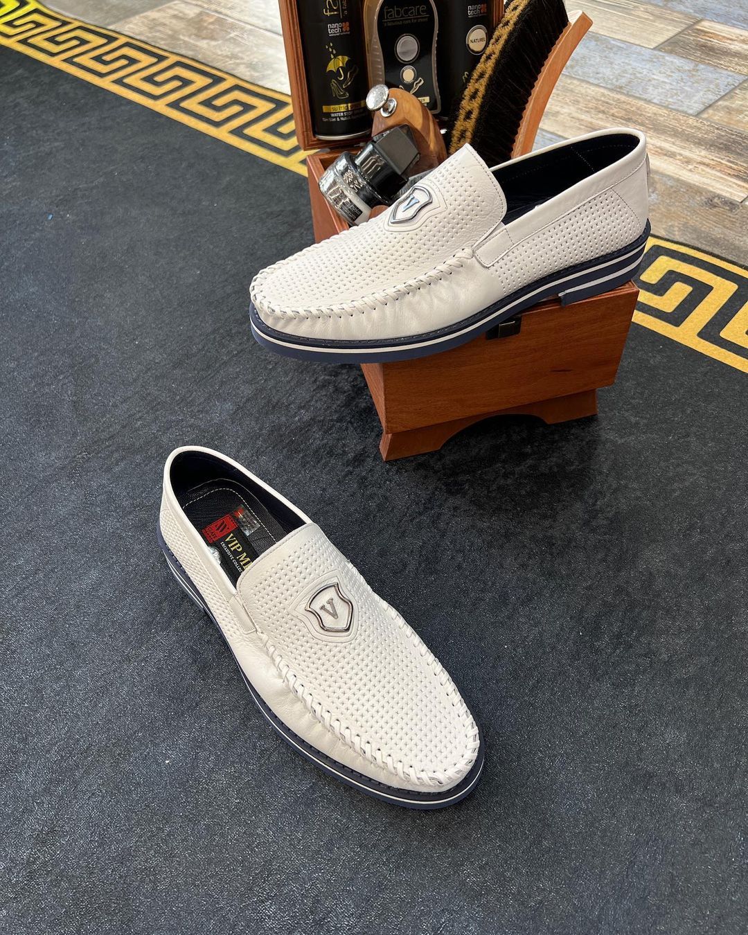 Men's Handmade Breathable Comfortable Loafers & Slip-Ons