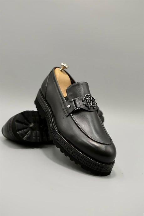 Morgan Black Men's Leather Shoes
