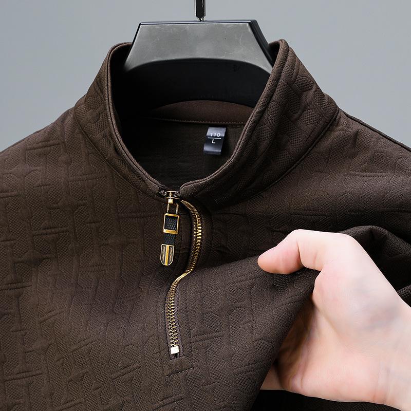 Men's Half Zip Casual Thin fleece Sweatshirt