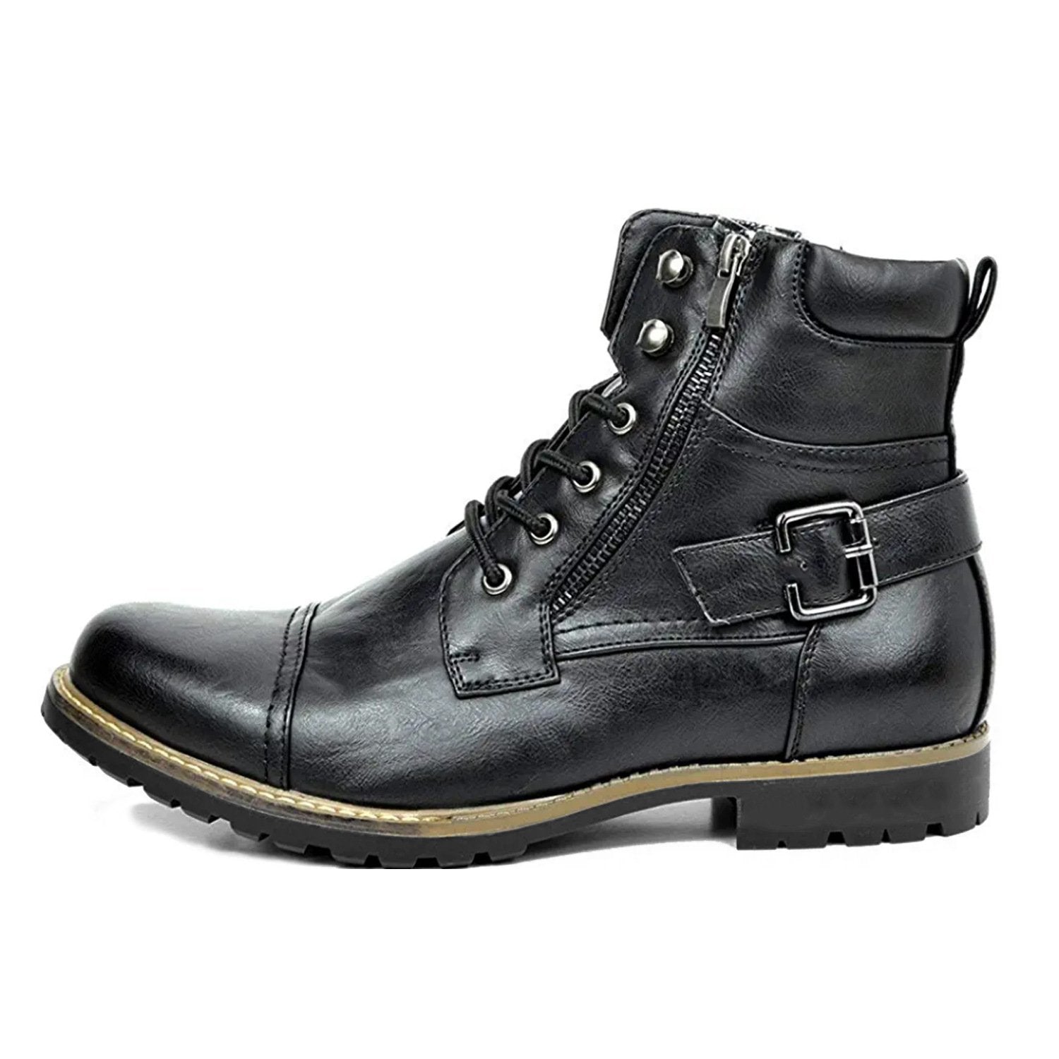 Men's Fashionable And Comfortable Genuine Leather Motorcycle Boots