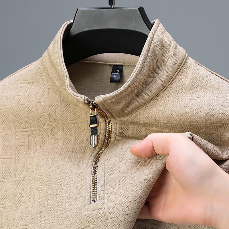 Men's Half Zip Casual Thin fleece Sweatshirt