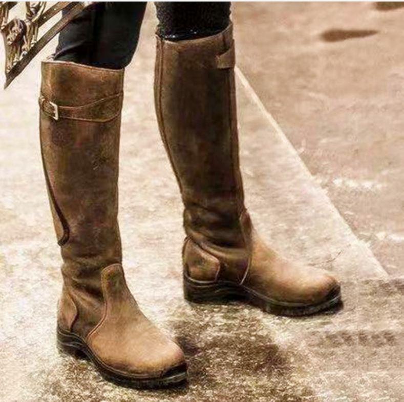 ⏰Last Day Promotion $4 OFF-Women's Waterproof High Riding Leather Boots-(Buy 2 Free Shipping✔️)
