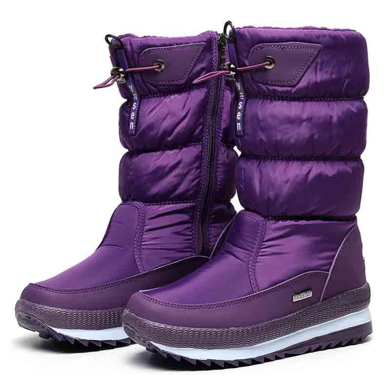 Women's Premium Waterproof Faux Fur Non-slip Snow Boots