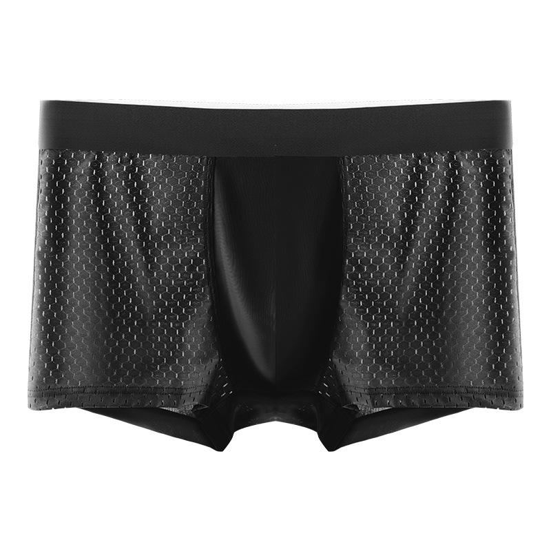 Men's Pure Color Basic Panties Boxers Underwear