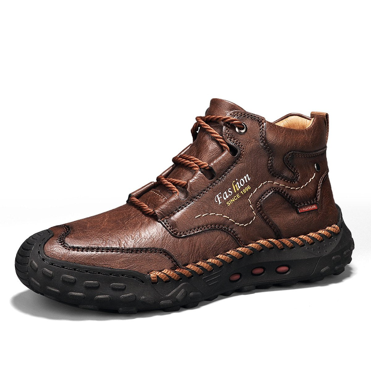 Men's Hand-Sewn Lace-Up Hiking Outdoor Boots