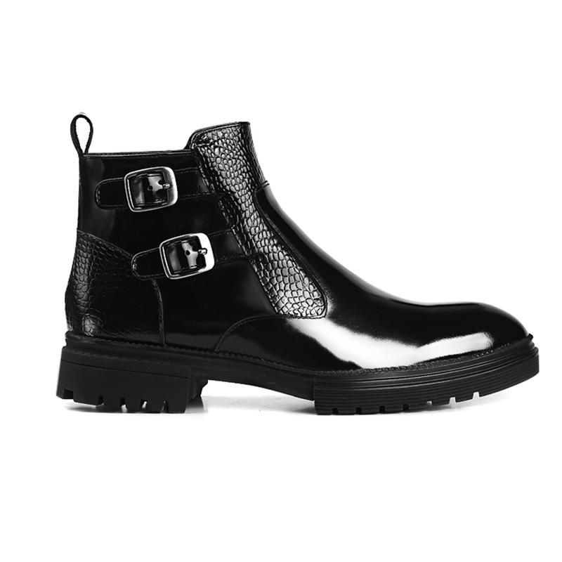 Men's Genuine Leather High Top Martin Boots