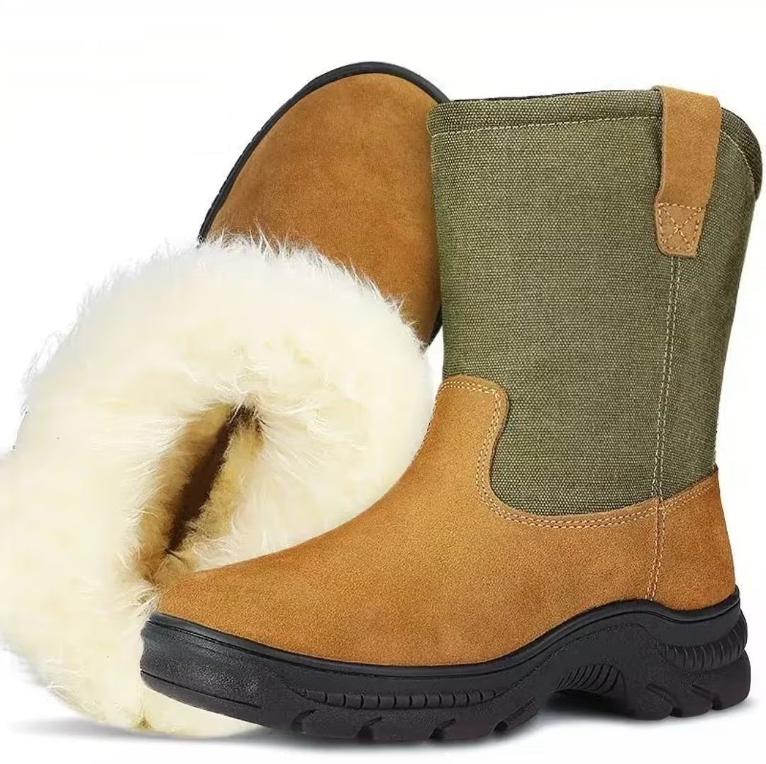 Winter Wool Fur One Tall Fleece Lining Thickened Snow Boots(Buy 2 Free Shipping✔️)