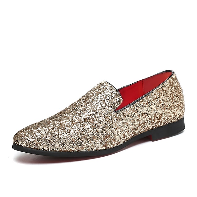 Men's Loafers & Slip-Ons Loafers Glitter / Sequin Wedding Casual Party & Evening Walking Shoes