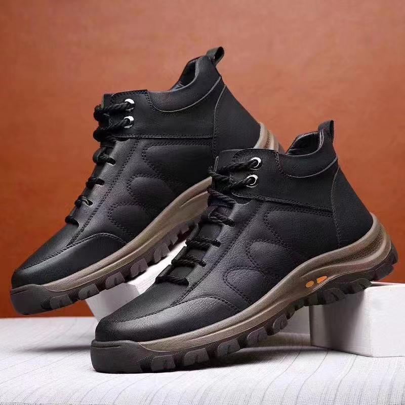 Winter leather breathable casual shoes