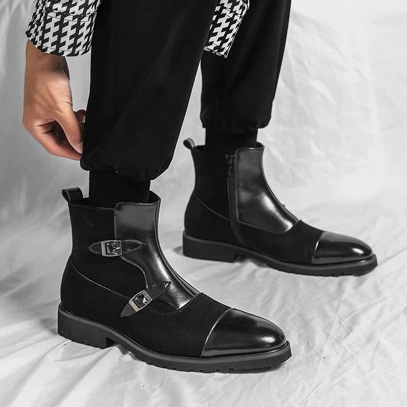 2024 Men's Handmade Leather Chelsea Boots
