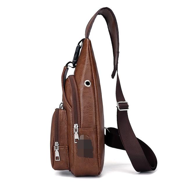 Men's Messenger Bag Sling Shoulder Bag Chest Bag