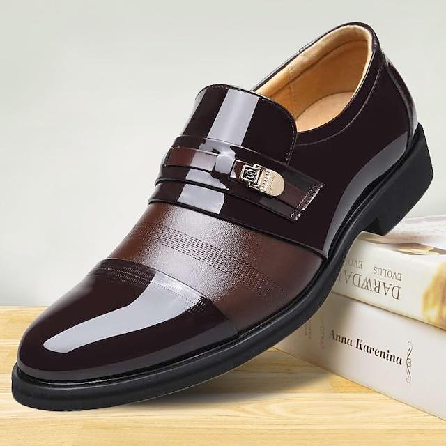 Men's Oxfords Dress Shoes Leather Loafers Vintage Classic British Wedding Daily Office