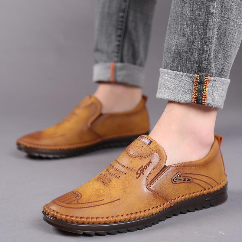 Men's Casual Fashionable Soft-sole Leather Shoes