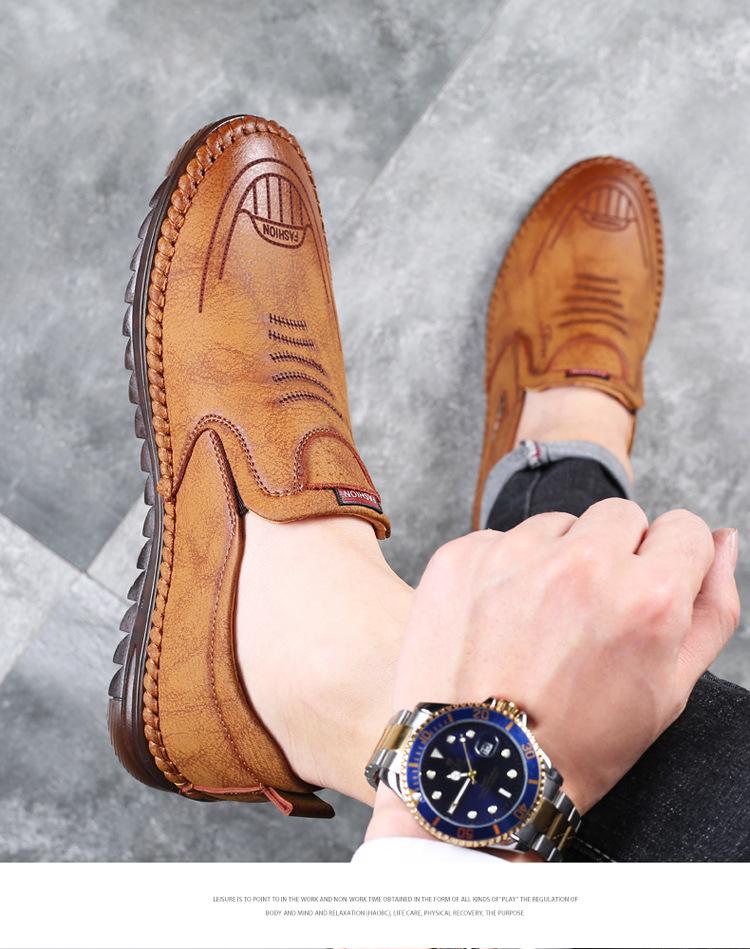 Men's Casual Fashionable Soft-sole Leather Shoes