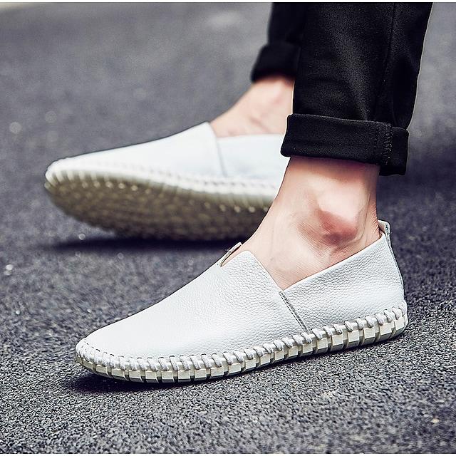 Men's Casual Beach Daily  Slip-Ons Leather Shoes