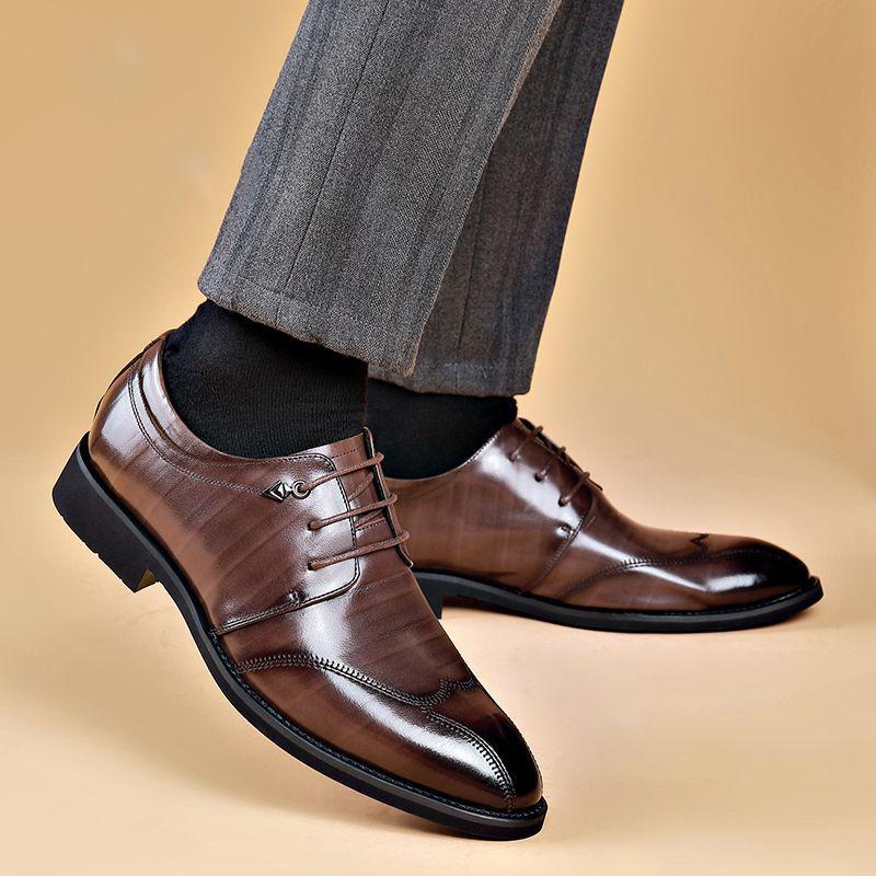 Men's all-match fashion casual leather shoes