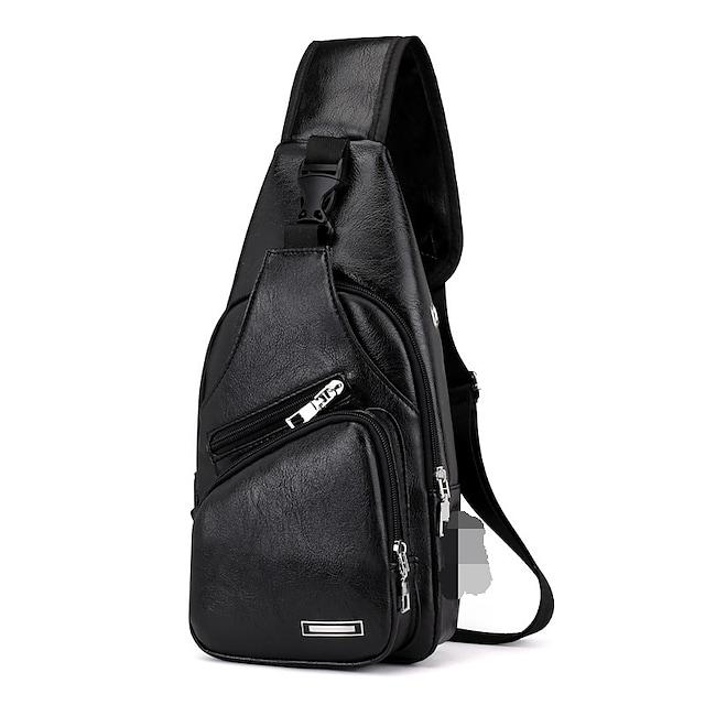 Men's Messenger Bag Sling Shoulder Bag Chest Bag