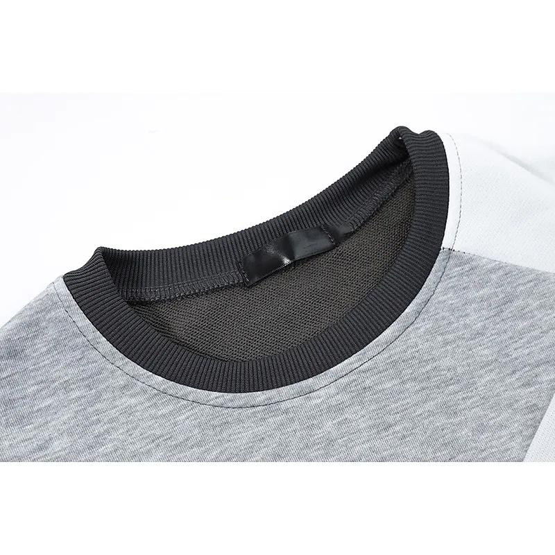 Men's Gray Round Neck Sweatshirt