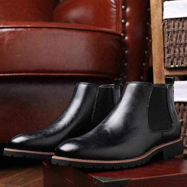 Men's set foot casual chelsea short boots