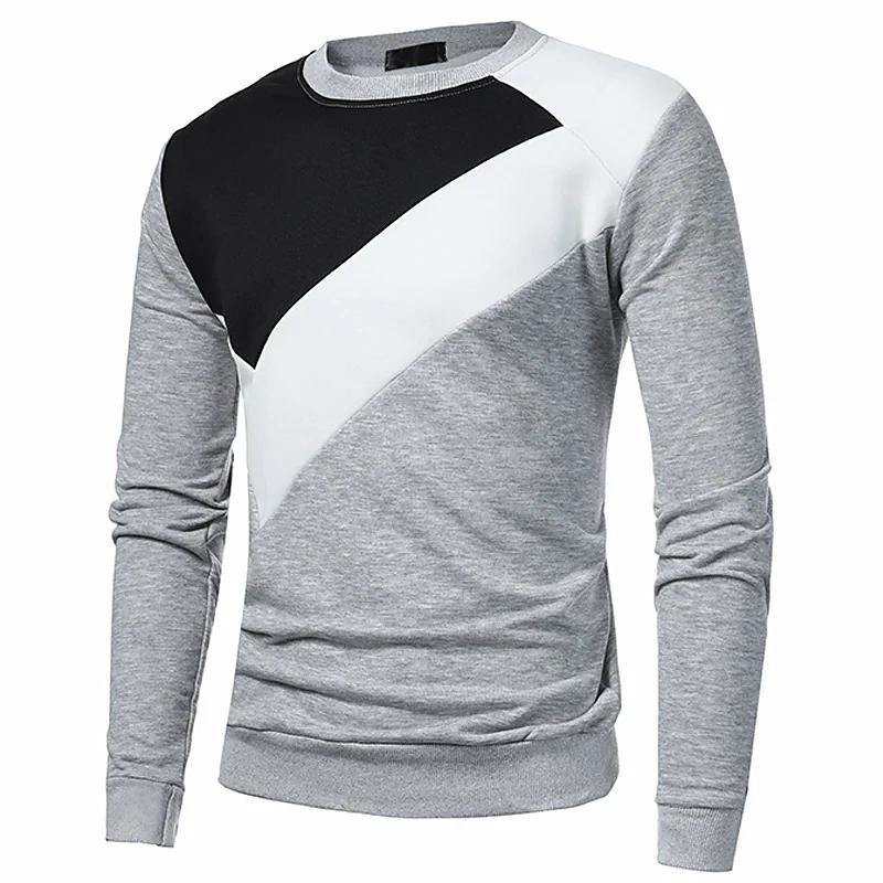 Men's Gray Round Neck Sweatshirt