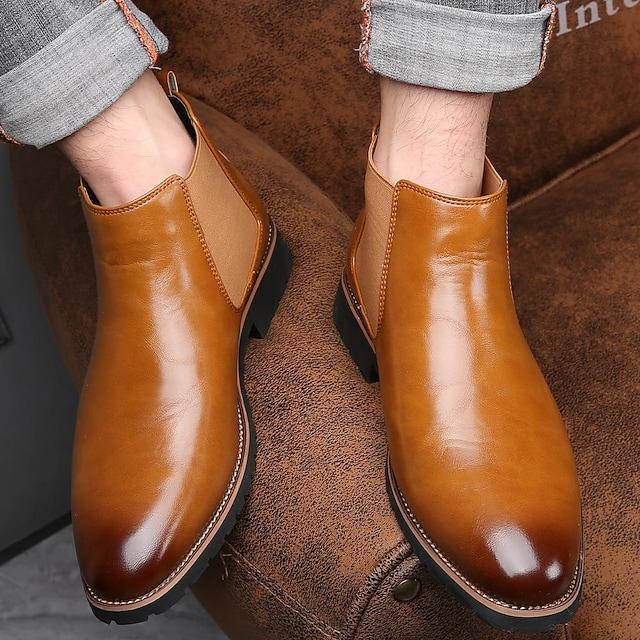 Men's set foot casual chelsea short boots