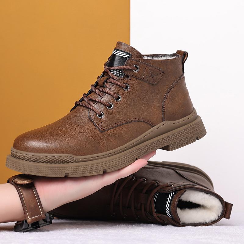 Men's Fur Non-slip Warm Snow Boots