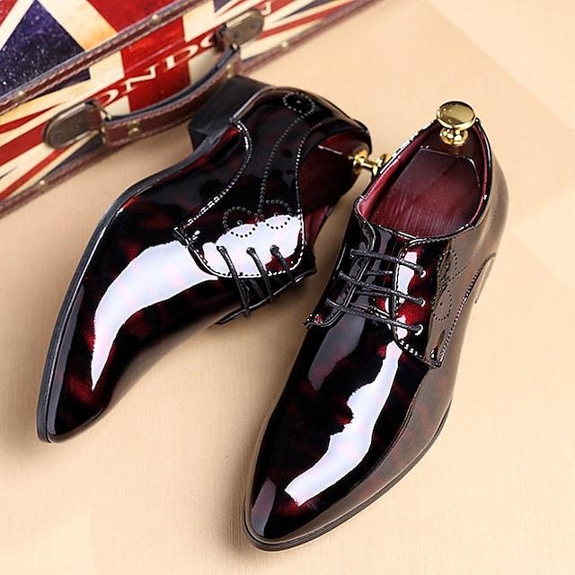 Men's Oxfords Dress Shoes Business Daily Party & Evening Office & Career Patent Leather