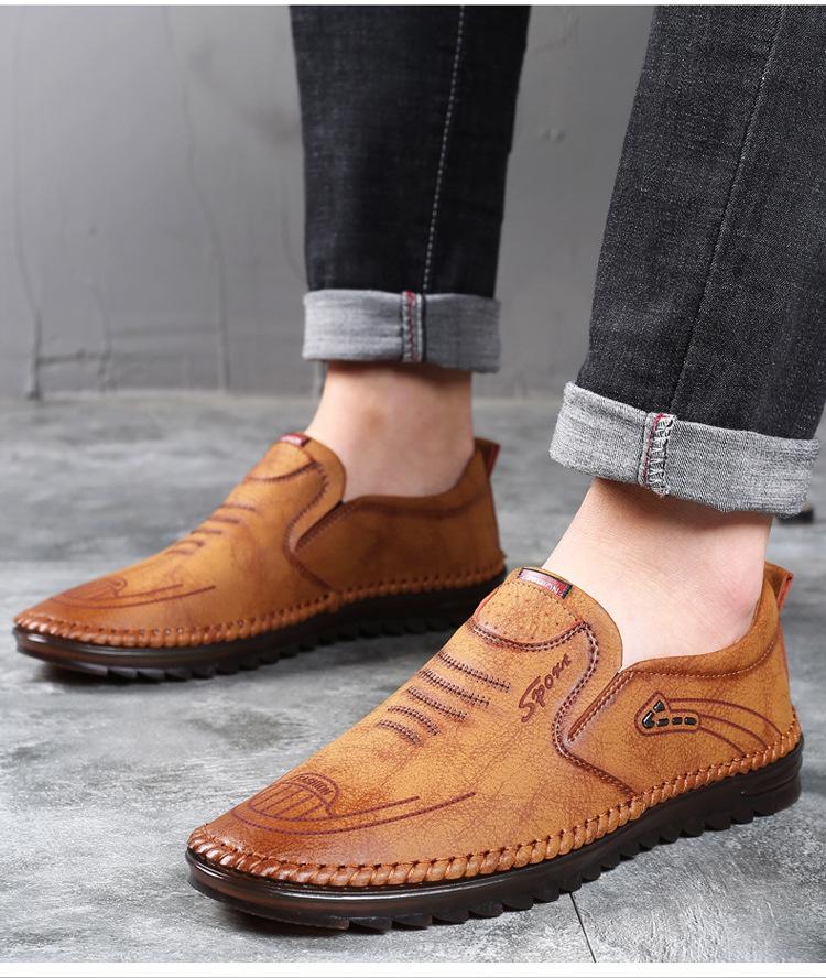 Men's Casual Fashionable Soft-sole Leather Shoes