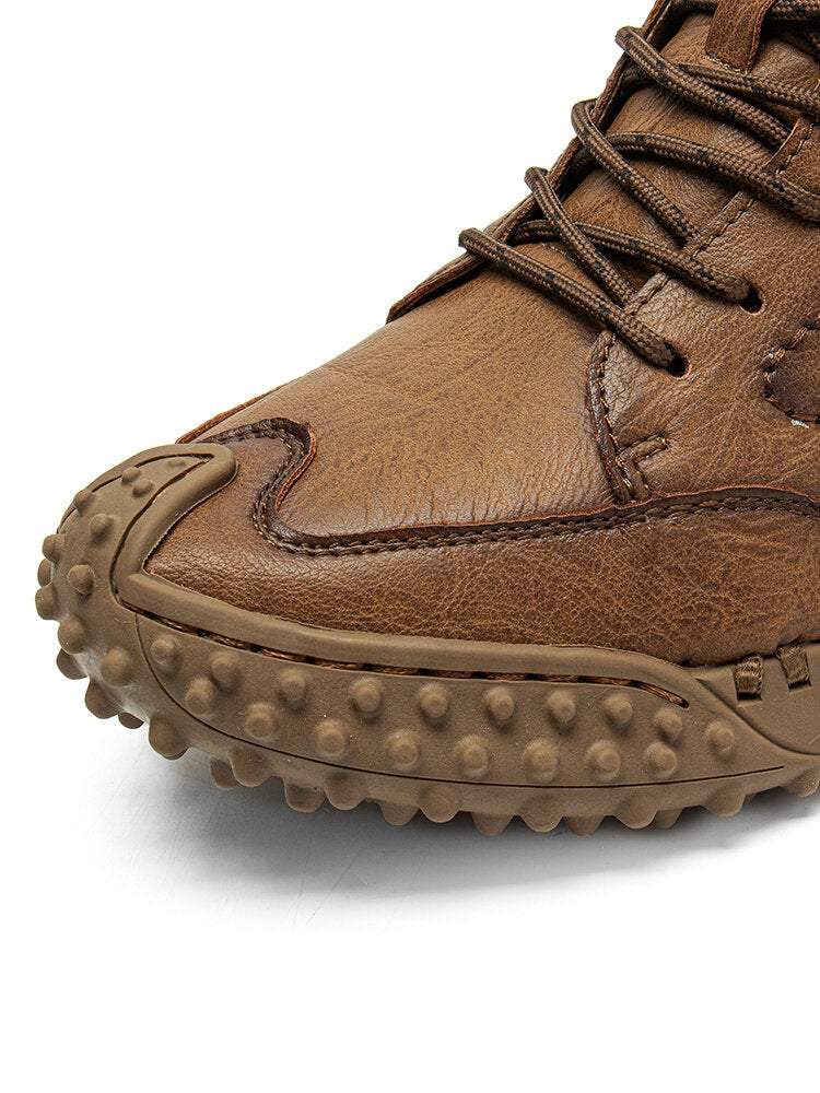 Retro Microfiber Leather Non Slip Casual Mens' Ankle Boots