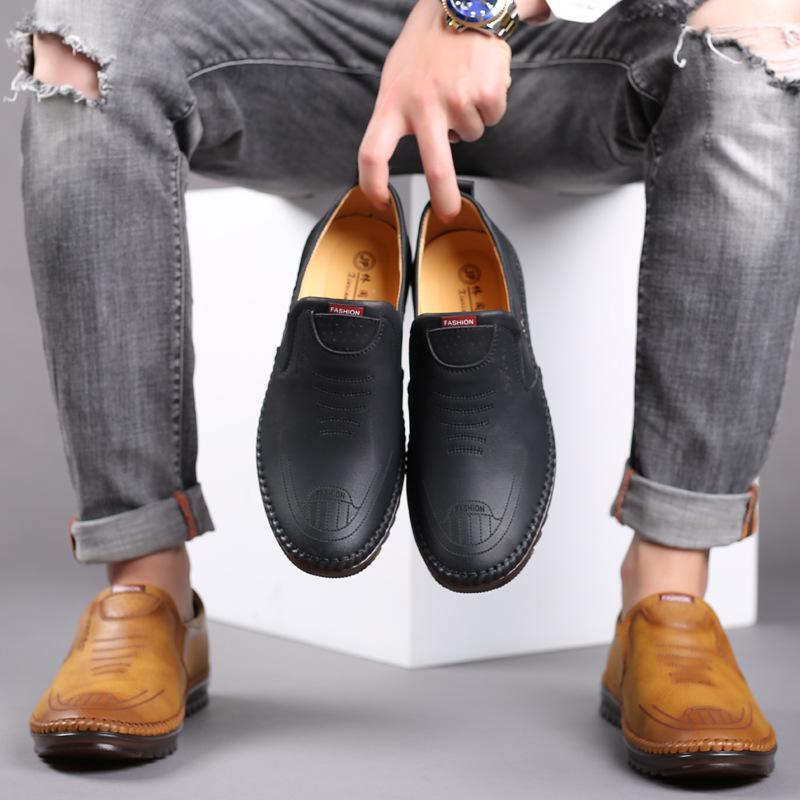 Men's Casual Fashionable Soft-sole Leather Shoes