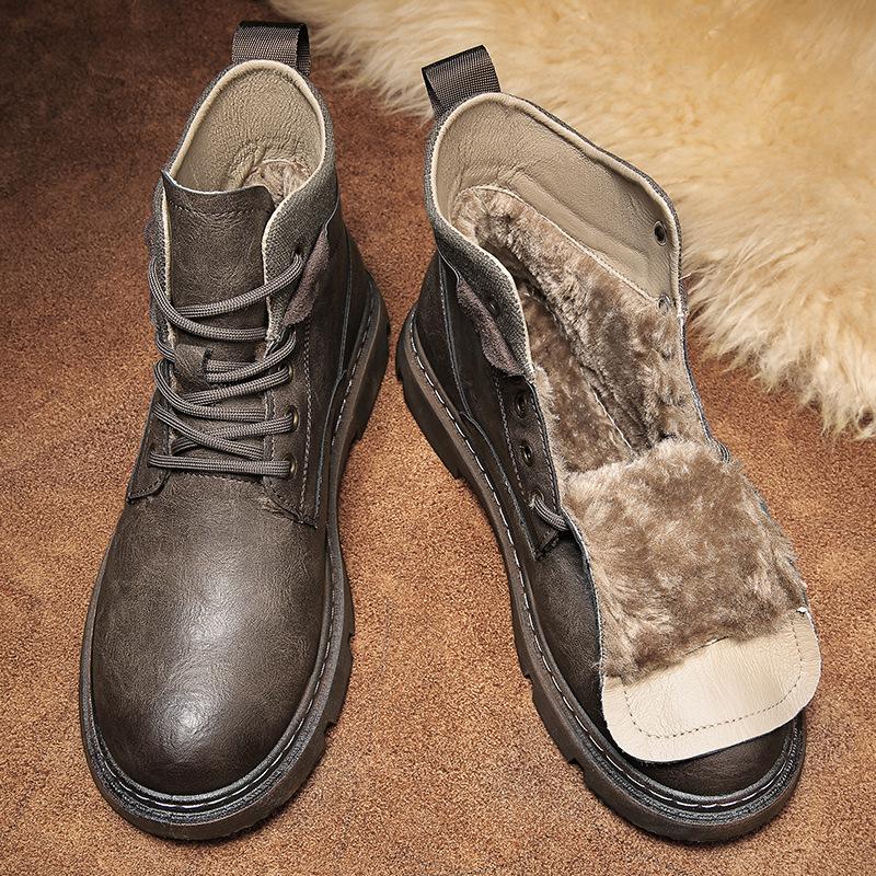 Men's Snow Winter Fur Keep Warm Casual Snow Boots