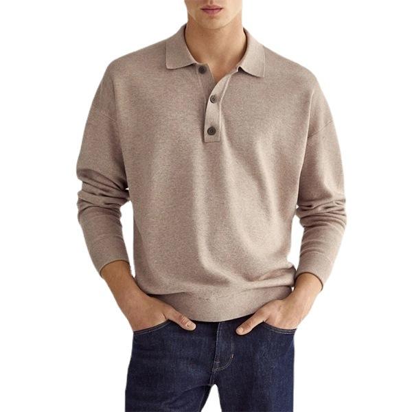 Men's Casual Loose Lapel Polo Shirt