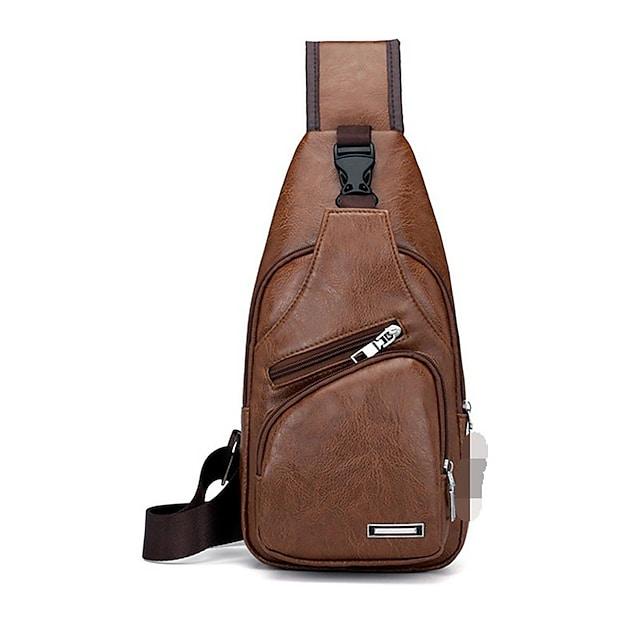 Men's Messenger Bag Sling Shoulder Bag Chest Bag