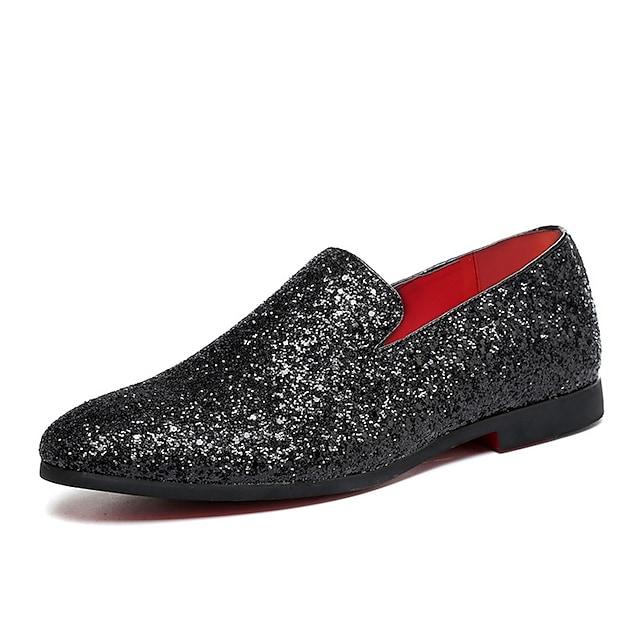 Men's Loafers & Slip-Ons Loafers Glitter / Sequin Wedding Casual Party & Evening Walking Shoes