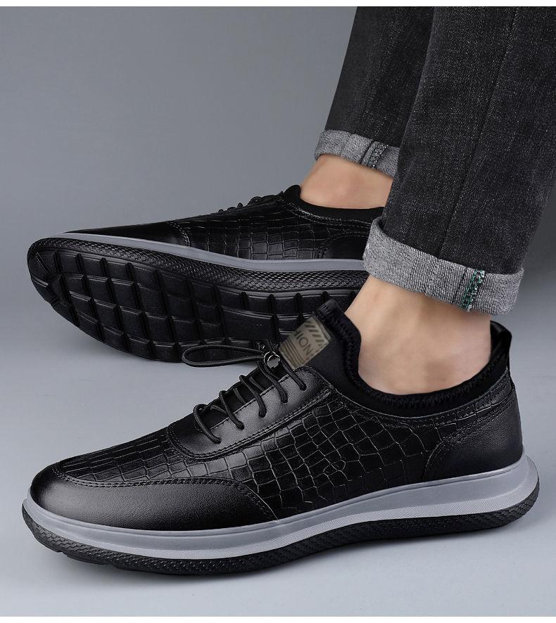 Men's Leather Business Slip-On Driving Shoes
