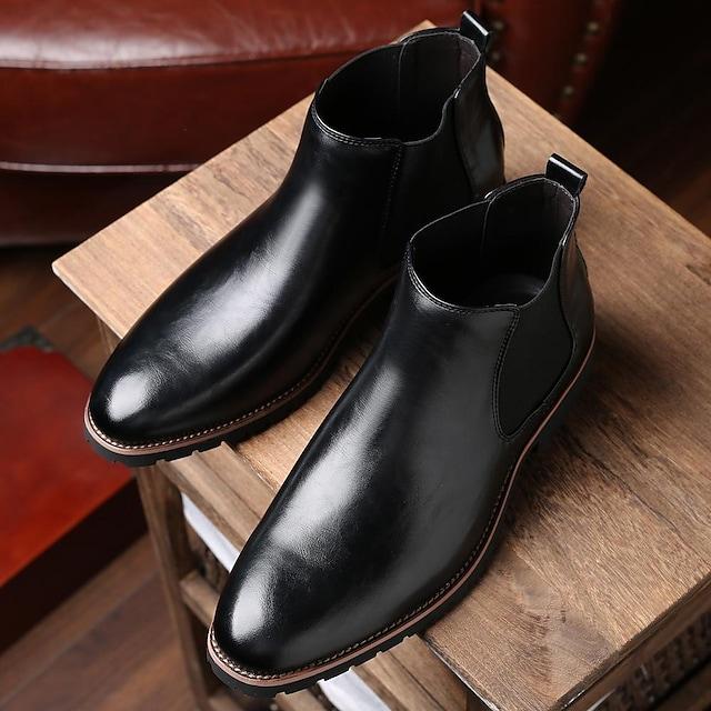 Men's set foot casual chelsea short boots