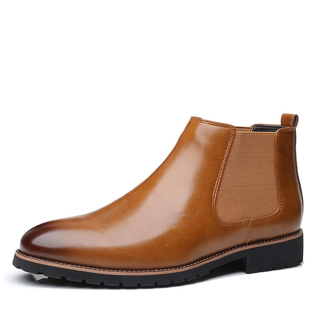 Men's set foot casual chelsea short boots